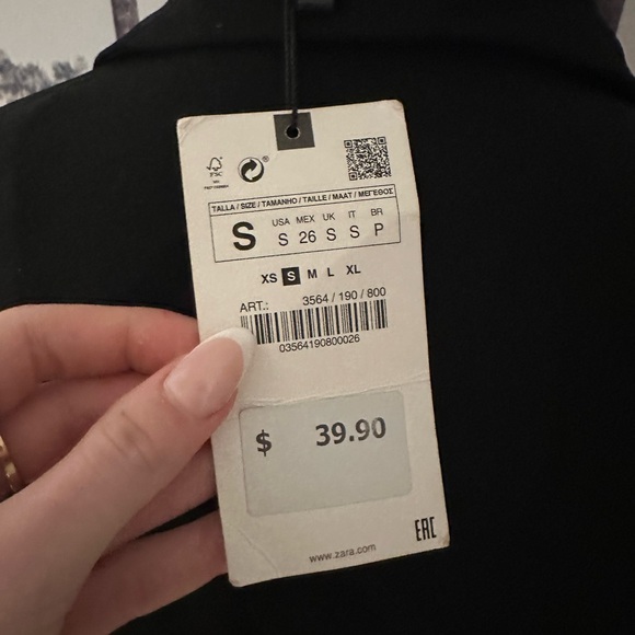 Zara Black Button Down Shirt - Picture 4 of 4